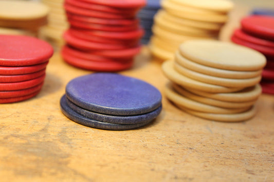 Free Stacks of Colorful Game Chips Stock Photography