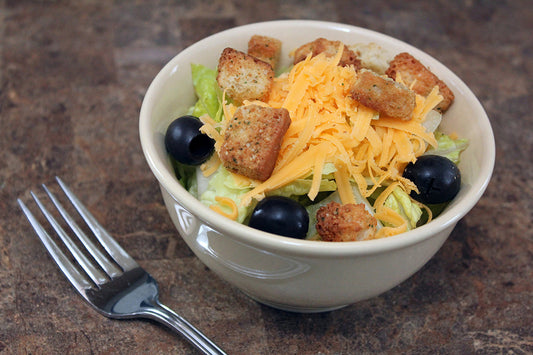 Free Garden Salad with Fork on Table Stock Photography