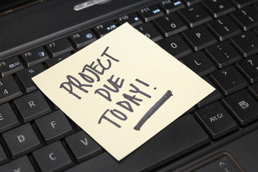Free Project Due Today Sticky Note Stock Photography