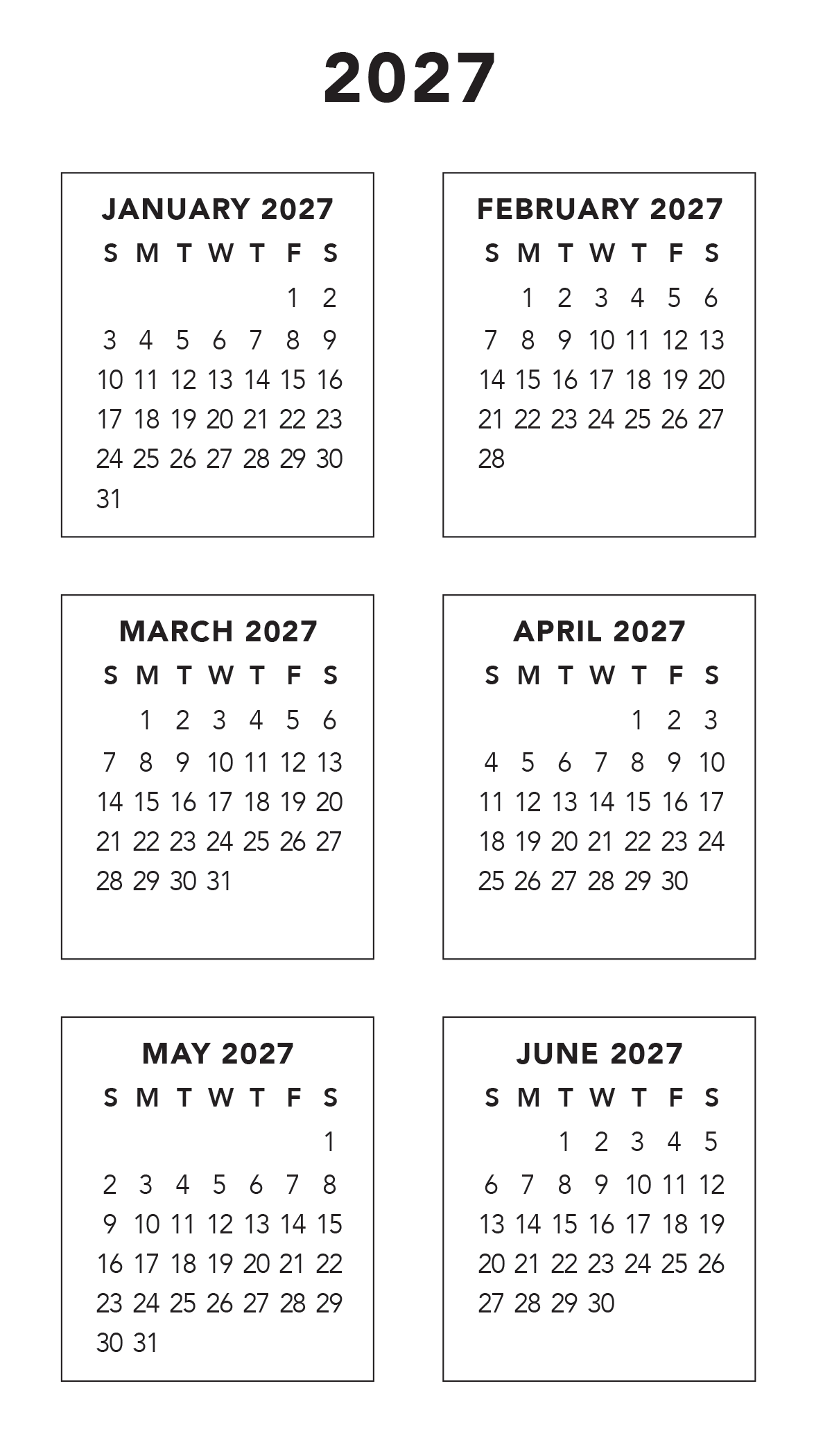 Mini Calendar